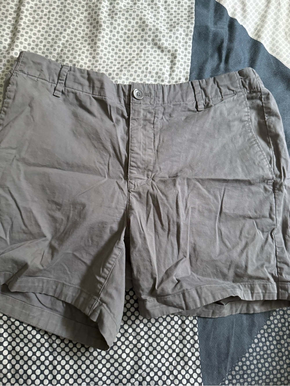 Bonobos Gray Elastic-Waist Cotton Shorts with Floral Lining